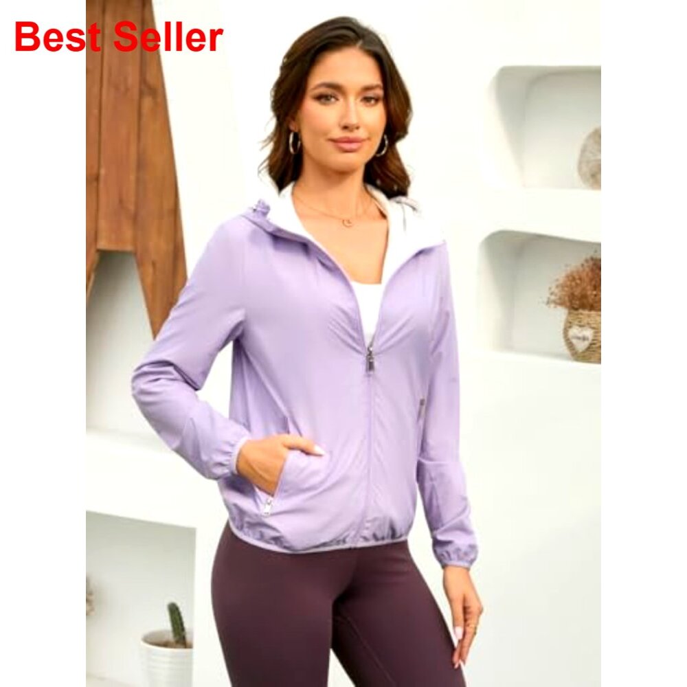 Reversible Rain Jacket Lightweight Waterproof Win… - image 2